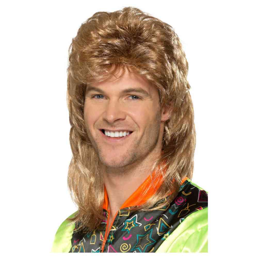 Mullet top wig halloween